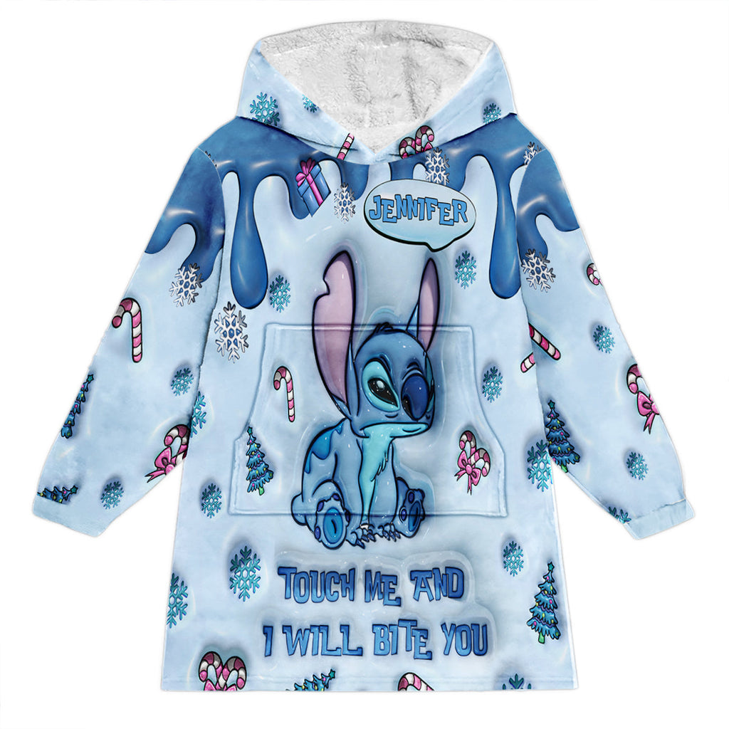 Personalized Ohana Blanket Hoodie Custom Name for Winter Gift Blanket Hoodie GradoCreations