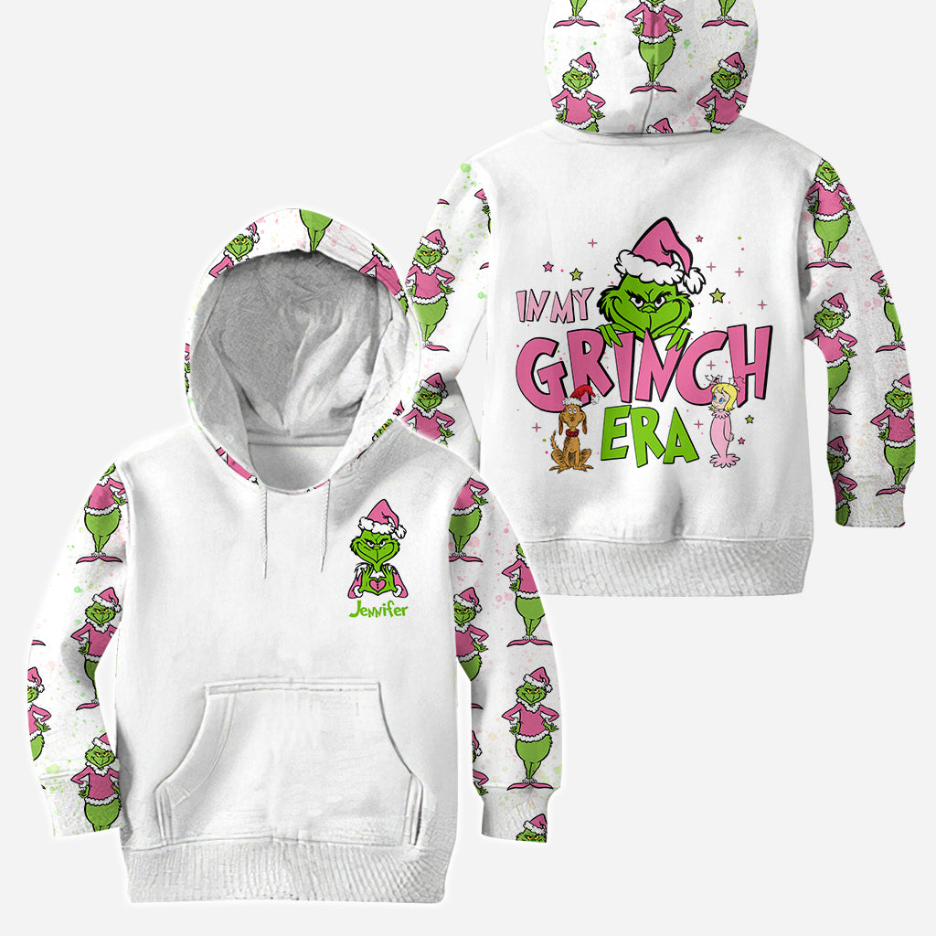 Personalized Grinch Era Christmas Hoodie and Leggings Set Hoodie & Leggings GradoCreations