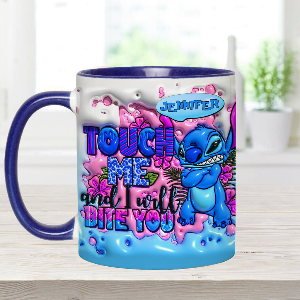 Personalized Ohana Accent Mug Custom Name Unique Gift Accent Mug GradoCreations