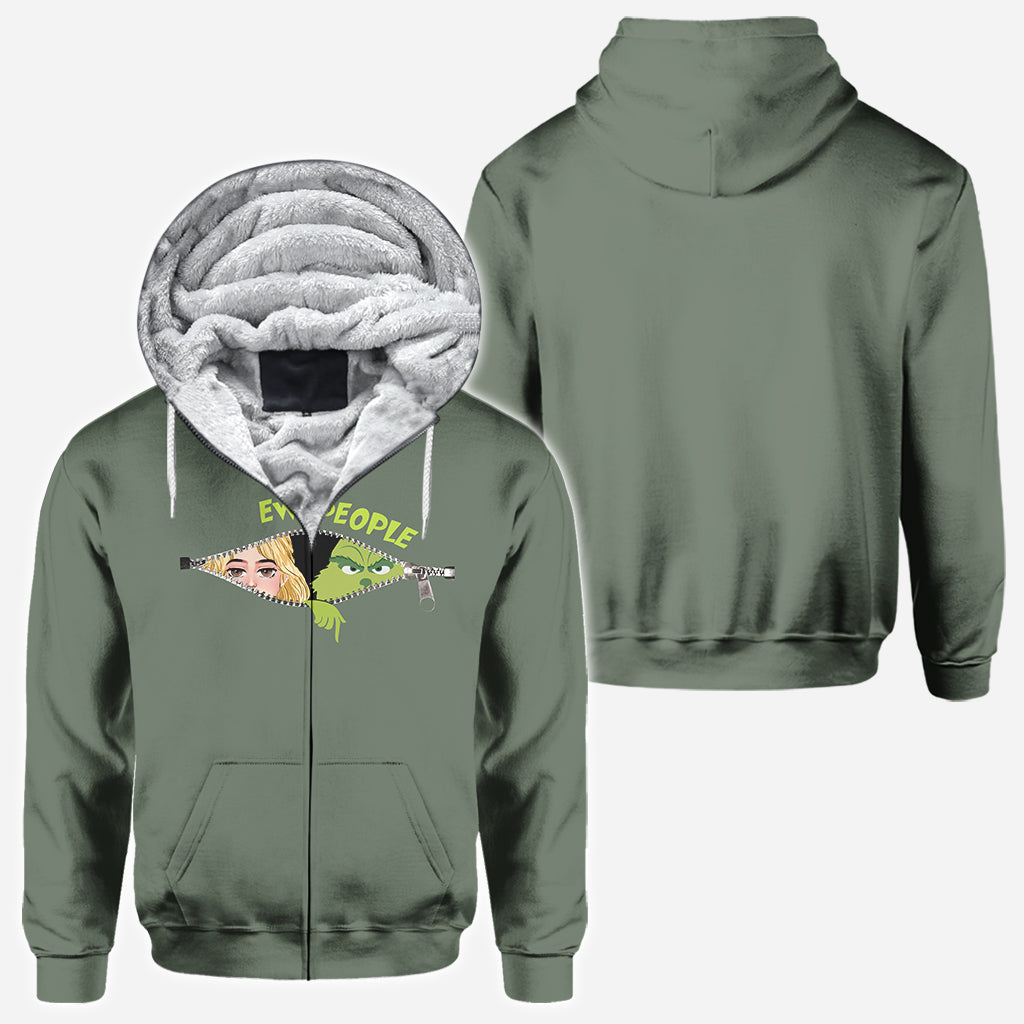 Personalized Green Mischief All-Over Christmas Shirt Gift All Over Shirt GradoCreations