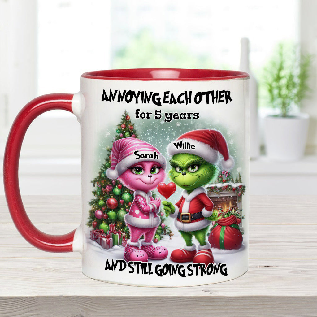 Personalized Accent Mug Annoying Each Other Gift for Couple Christmas Accent Mug GradoCreations
