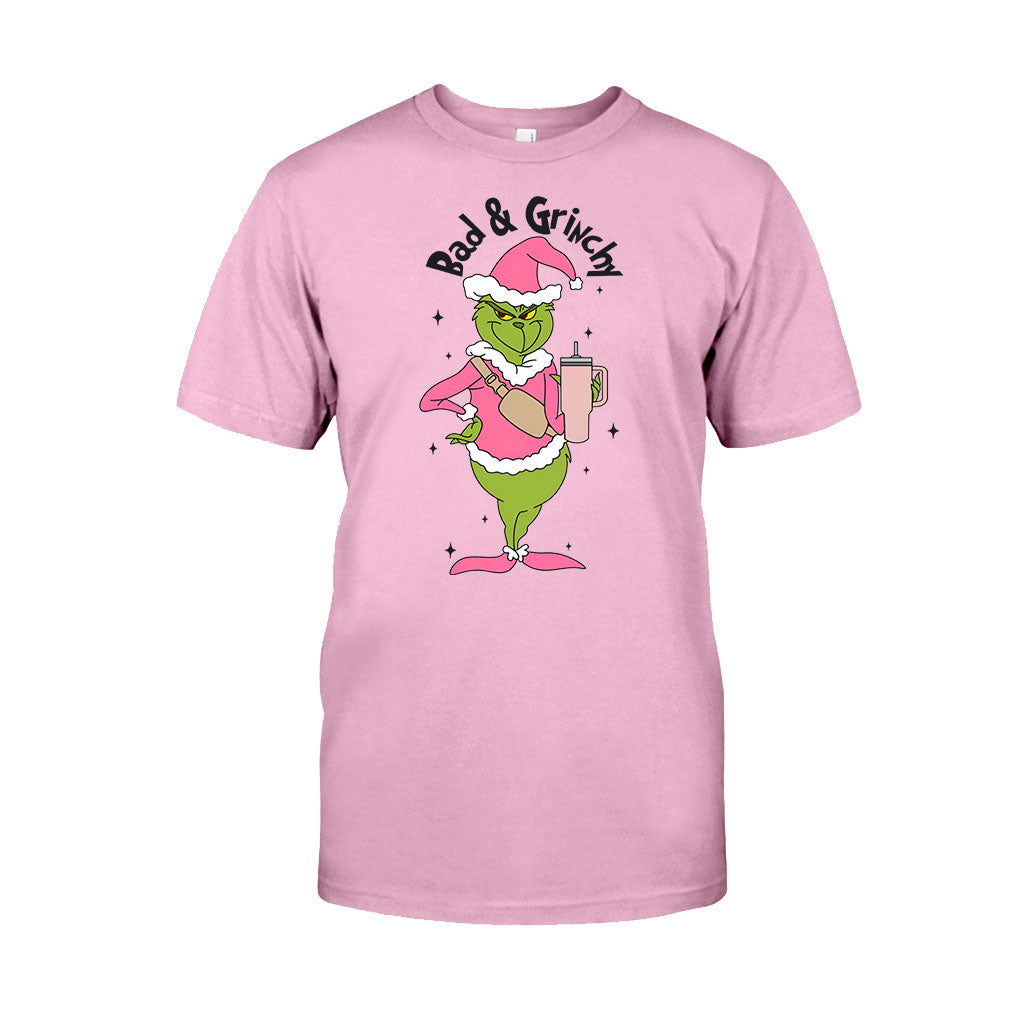 Personalized Grinch Christmas T-shirt and Hoodie Gift for Mom T-shirt & Hoodie GradoCreations