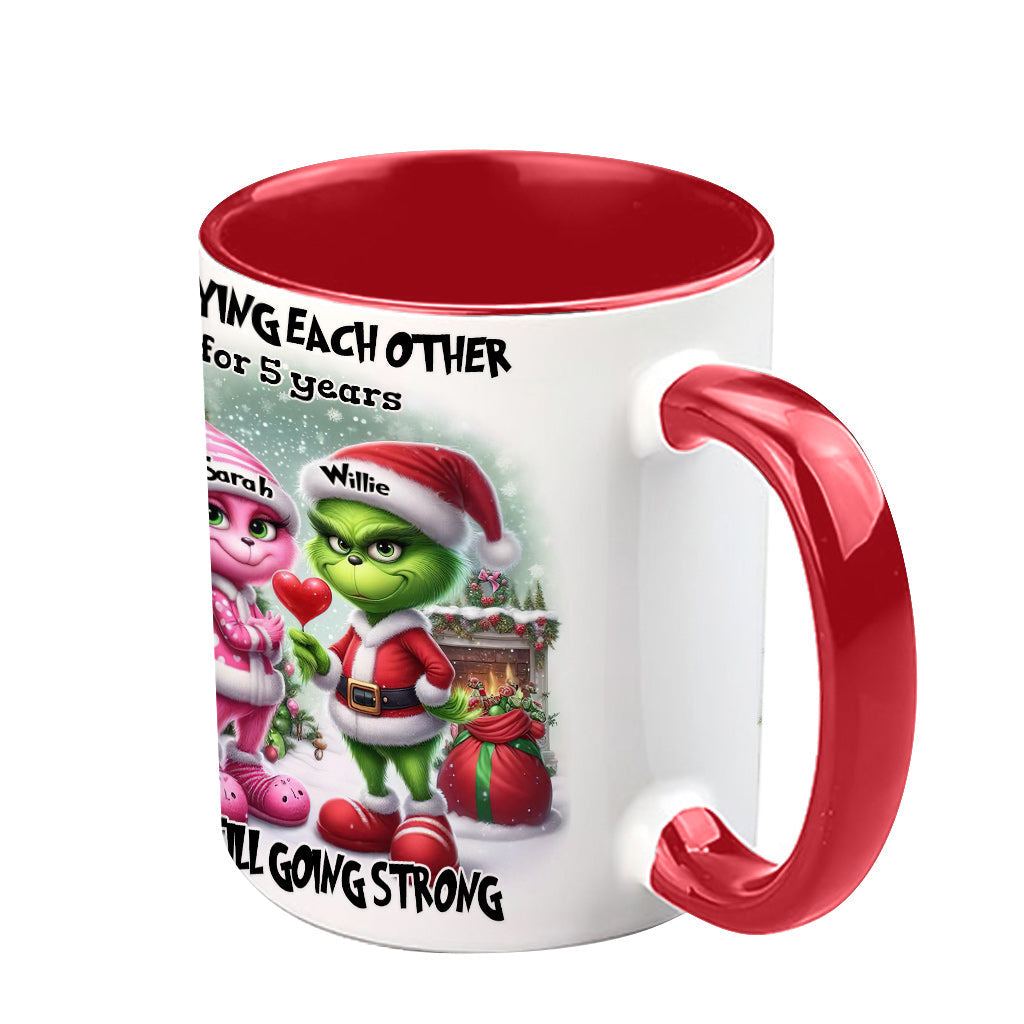 Personalized Accent Mug Annoying Each Other Gift for Couple Christmas Accent Mug GradoCreations