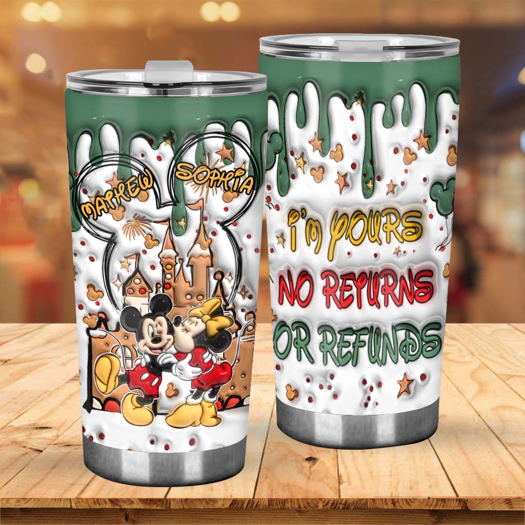 Personalized Mouse Tumbler Custom Name Gift for Couples Tumbler GradoCreations