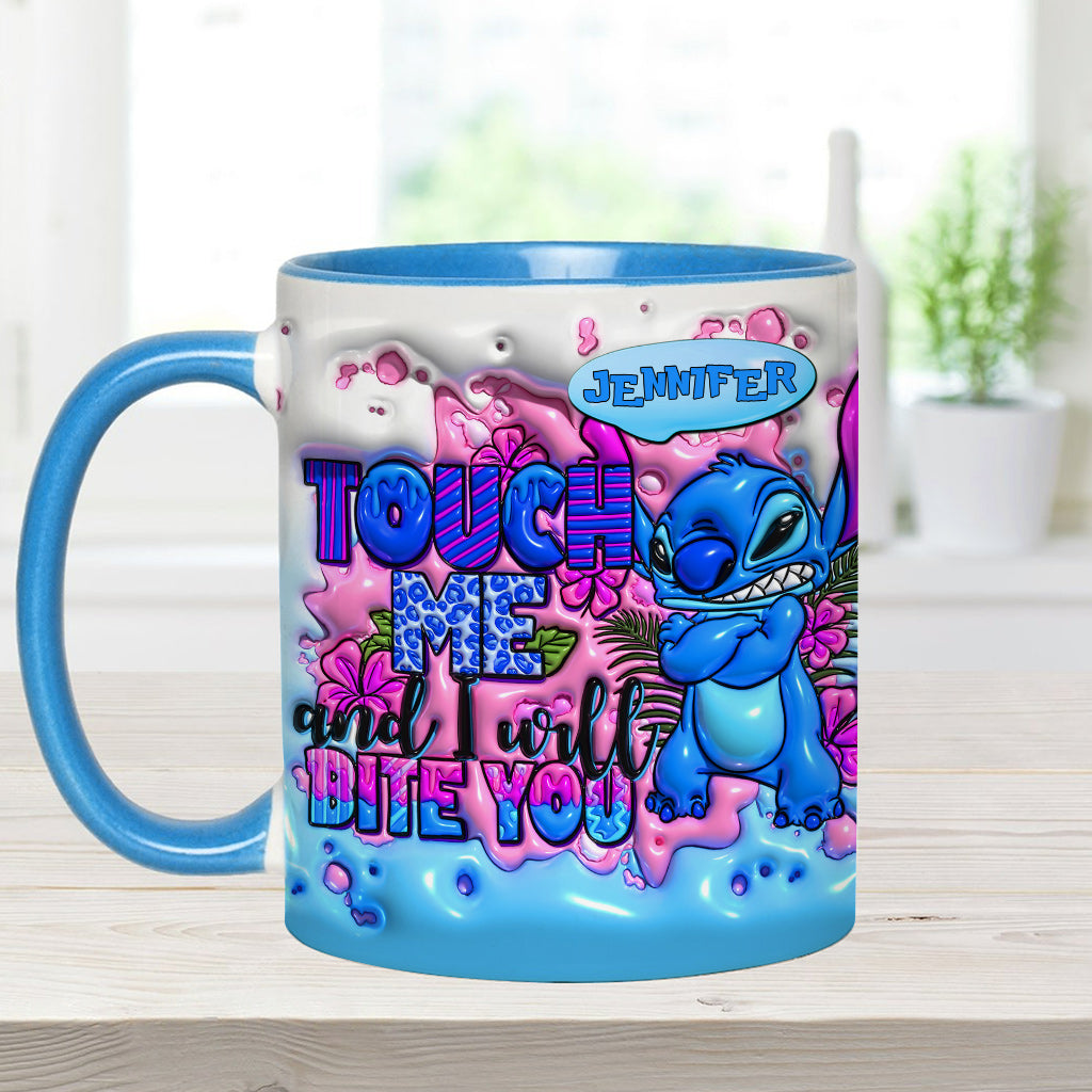 Personalized Ohana Accent Mug Custom Name Unique Gift Accent Mug GradoCreations