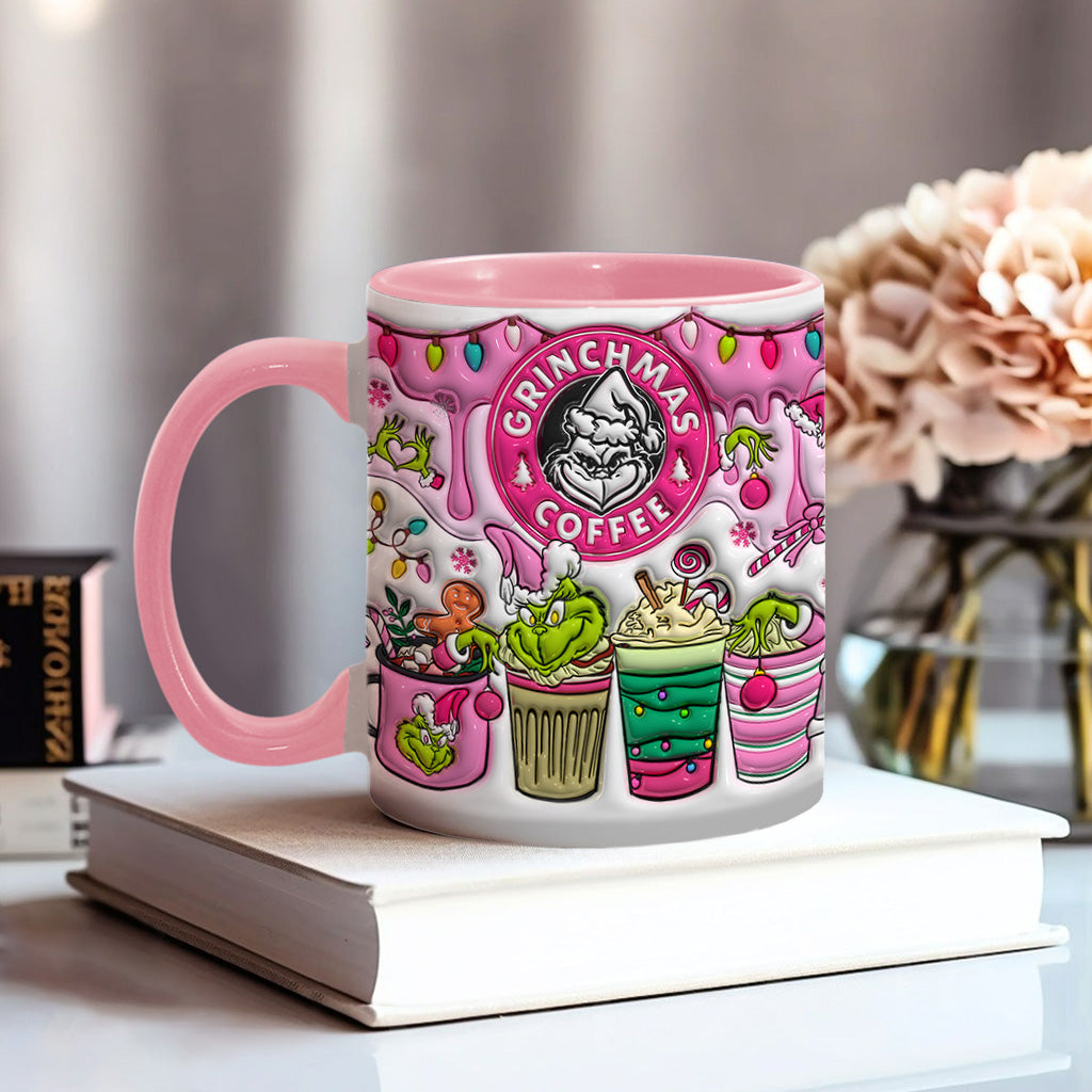 Personalized Grinchmas Coffee Accent Mug Custom Gift for Christmas Accent Mug GradoCreations