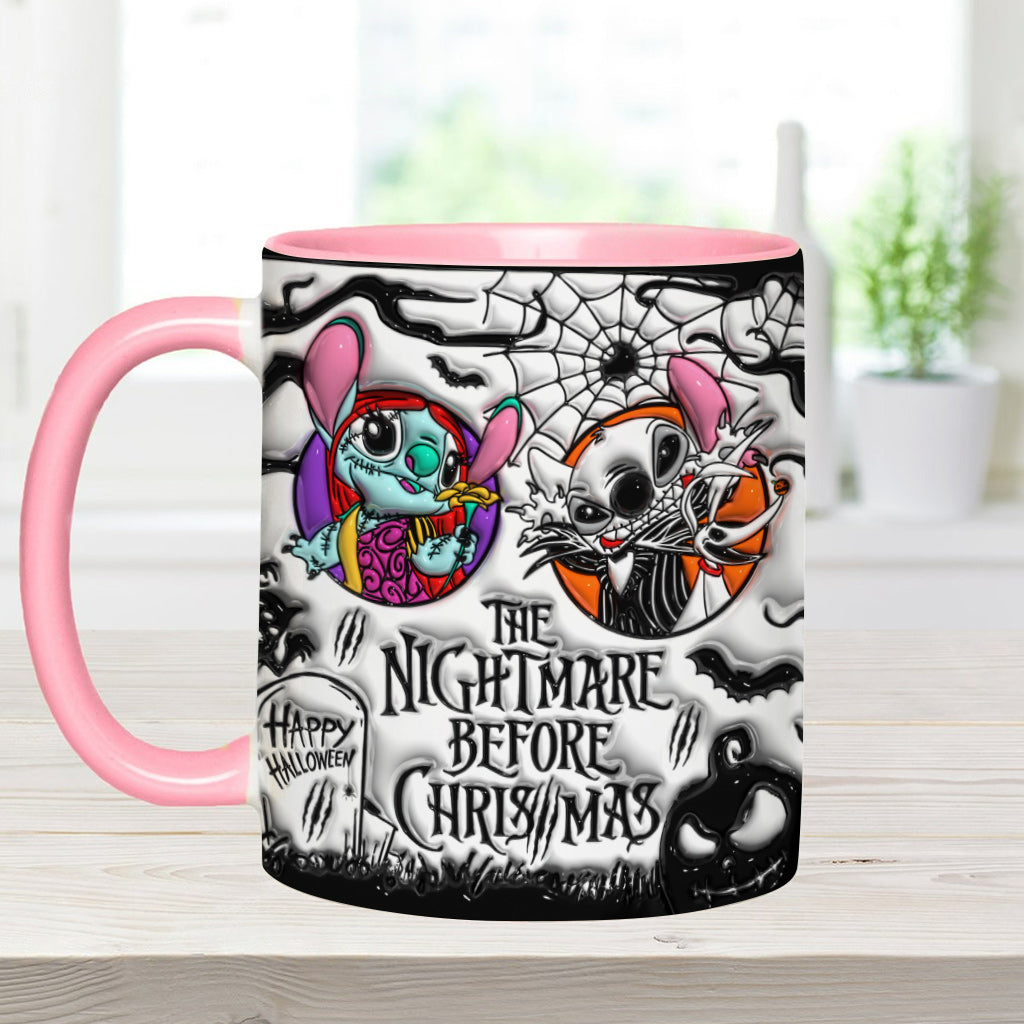 Personalized Nightmare Before Christmas Accent Mug for Gifts Accent Mug GradoCreations