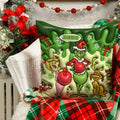 Personalized Merry Christmas Throw Pillow Custom Gift for Kids Throw Pillow GradoCreations