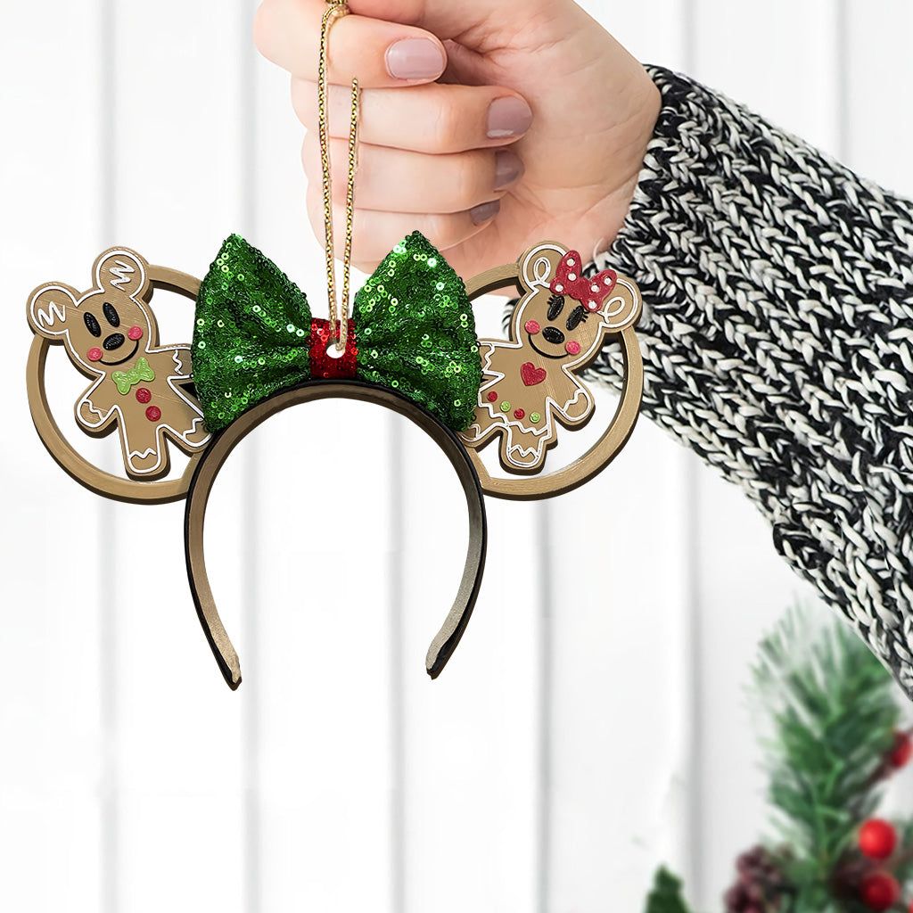 Personalized Merry Christmas Mouse Ornament Custom Gift Ornament GradoCreations
