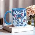 Personalized Ceramic Accent Mug Ohana Gift for Mom or Dad Accent Mug GradoCreations