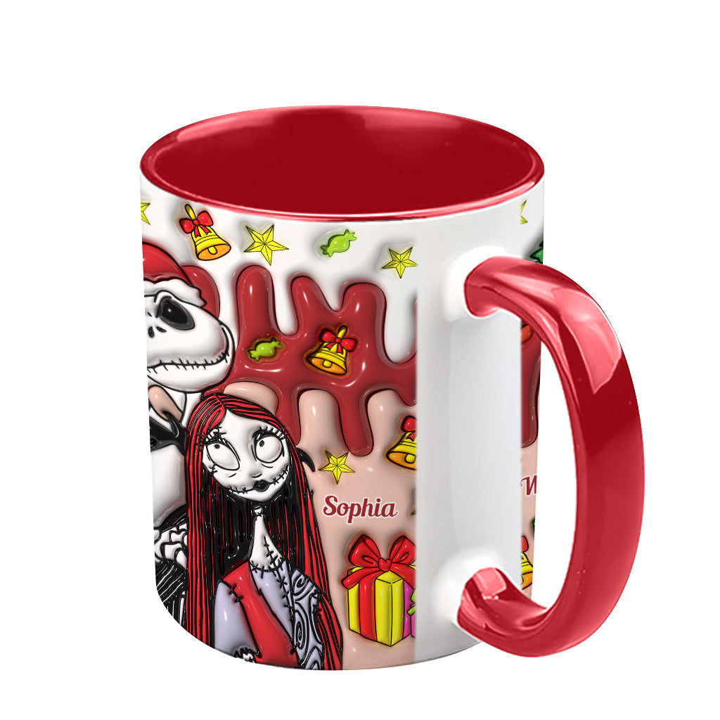 Personalized Nightmare Mug Custom Name Couples Gift Halloween Christmas Accent Mug GradoCreations