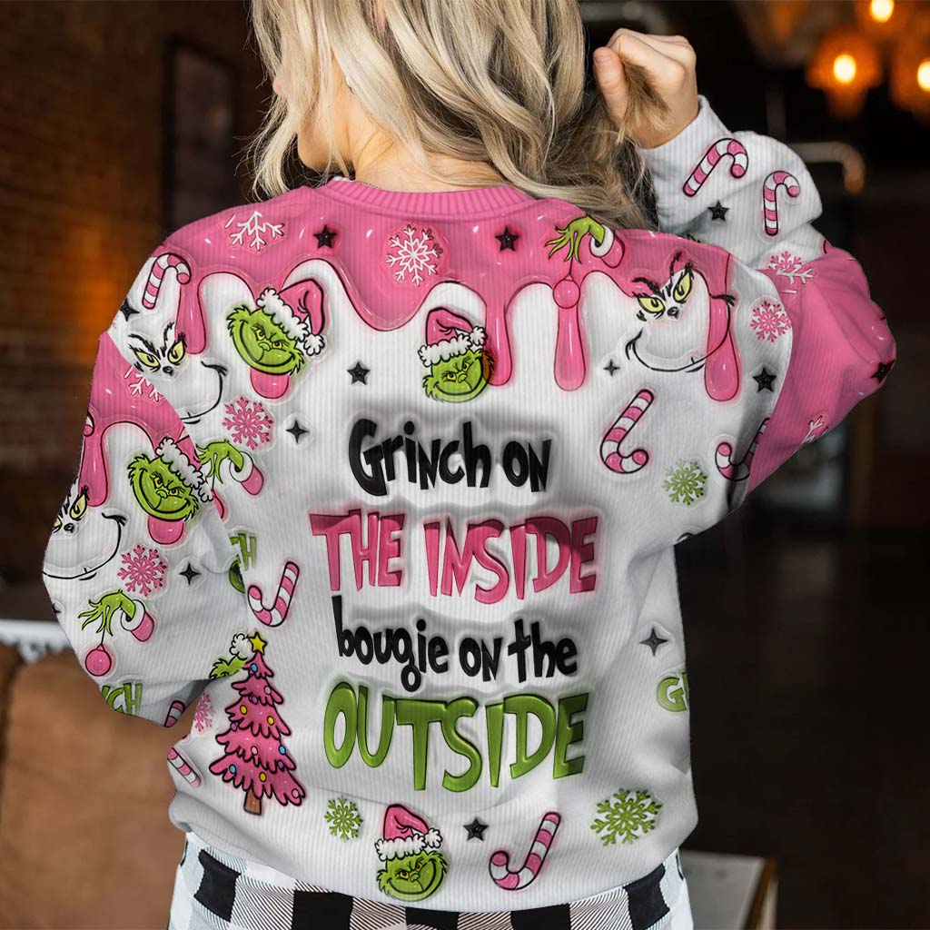 Personalized Grinch Ugly Christmas Sweater Gift for Mom Ugly Sweater GradoCreations