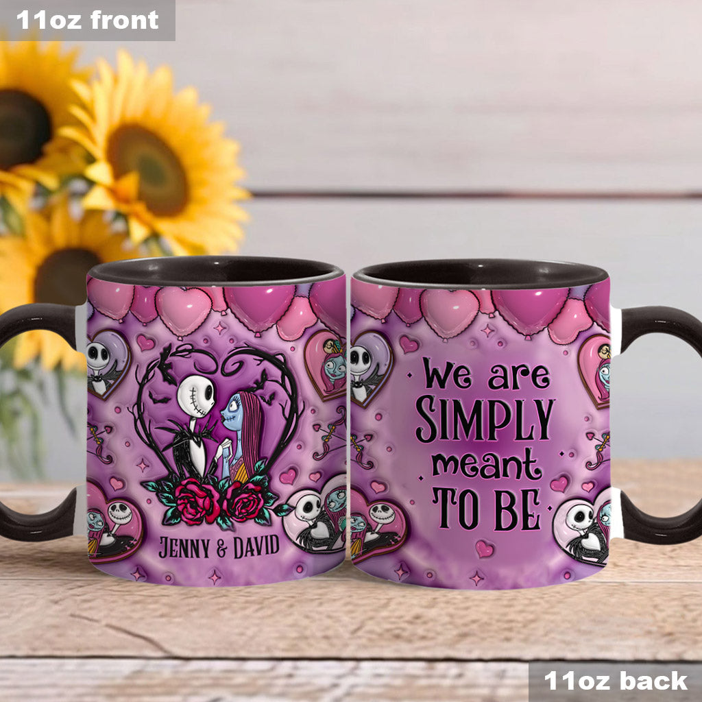 Personalized Nightmare Accent Mug Custom Name Gift for Couples Accent Mug GradoCreations