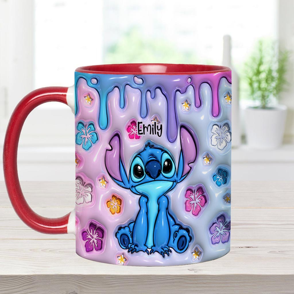 Personalized Ohana Accent Mug Custom Name Gift for Family Accent Mug GradoCreations