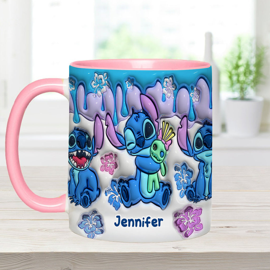 Personalized Ohana Accent Mug Custom Name Gift for Mom/Dad Accent Mug GradoCreations