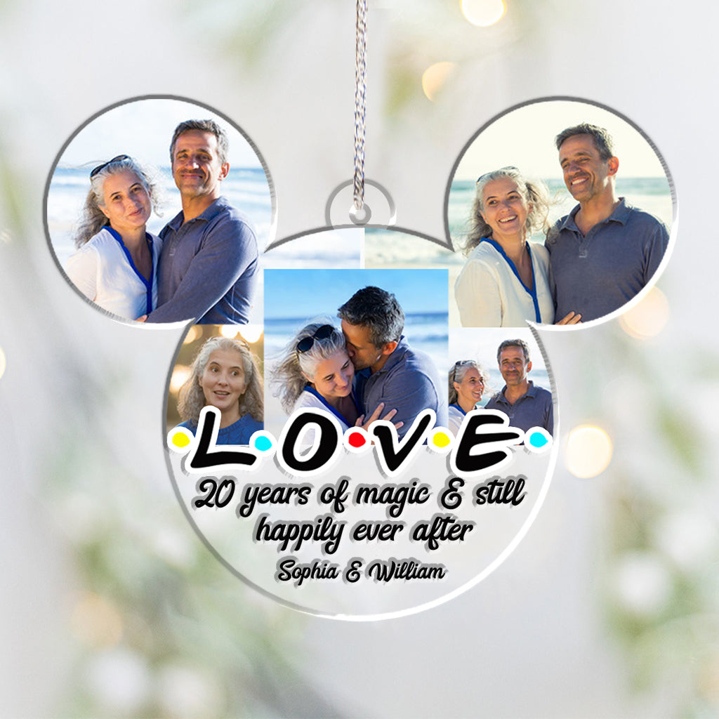 Personalized Mouse Ears Ornament Custom Name for Christmas Gift One-sided Ornament GradoCreations