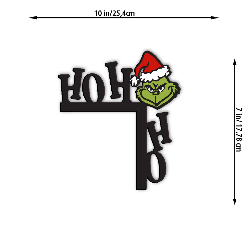 Personalized Grinch Ho Ho Ho Door Frame Decoration for Christmas Door Frame Decoration GradoCreations