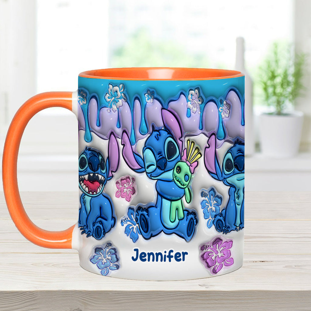 Personalized Ohana Accent Mug Custom Name Gift for Mom/Dad Accent Mug GradoCreations