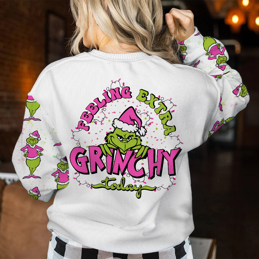 Personalized Grinchy Holiday Ugly Sweater Gift for Women Ugly Sweater GradoCreations