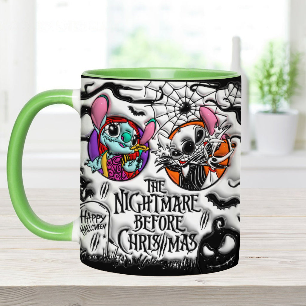 Personalized Nightmare Before Christmas Accent Mug for Gifts Accent Mug GradoCreations