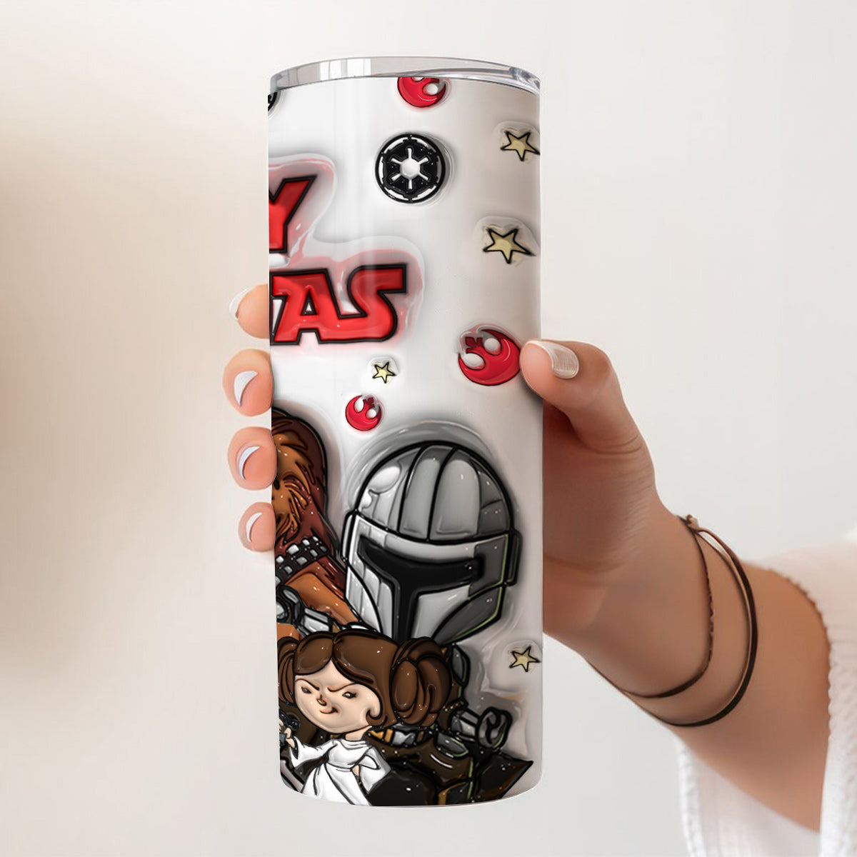 Personalized Stainless Steel Skinny Tumbler Merry Sithmas Gift Skinny Tumbler GradoCreations