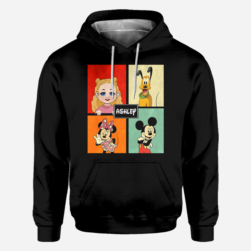 Personalized Disney Character All Over Shirt Custom Name Gift All Over Shirt GradoCreations