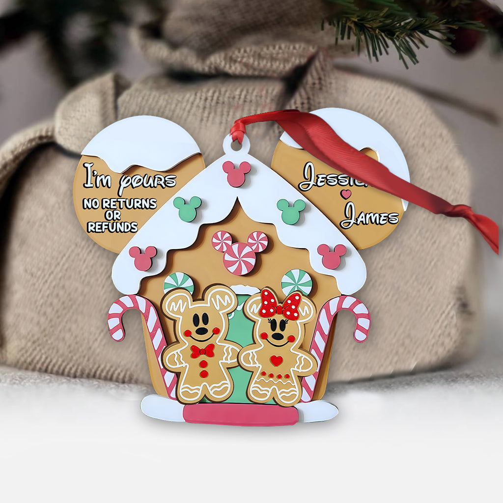 Personalized Mouse Ornament Custom Name Gift for Christmas Ornament GradoCreations