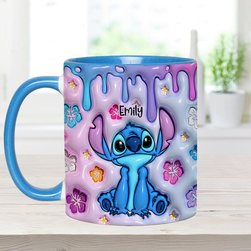 Personalized Ohana Accent Mug Custom Name Gift for Family Accent Mug GradoCreations