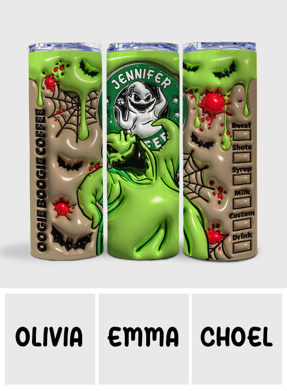 Personalized Halloween Tumbler Unique Gift for Her or Him Skinny Tumbler GradoCreations