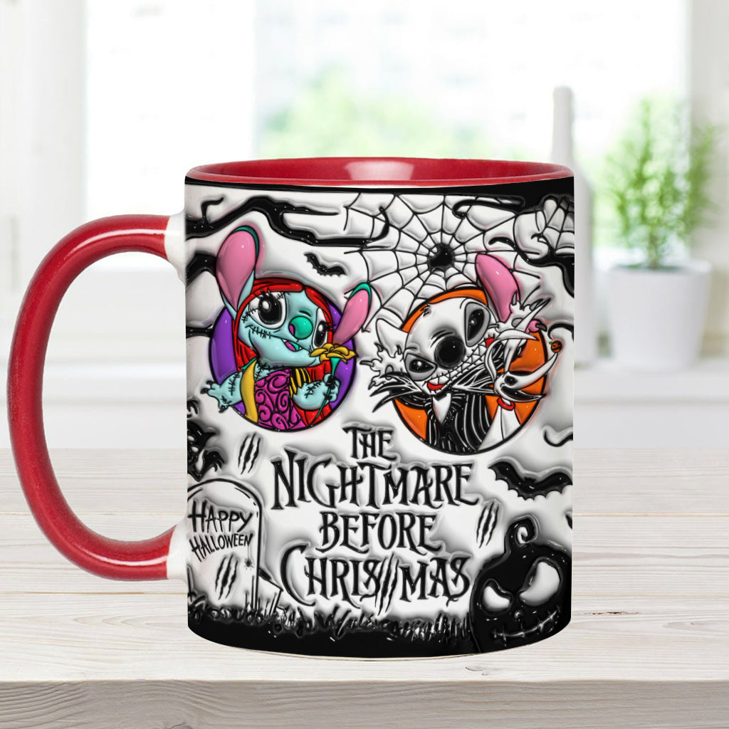 Personalized Nightmare Before Christmas Accent Mug for Gifts Accent Mug GradoCreations