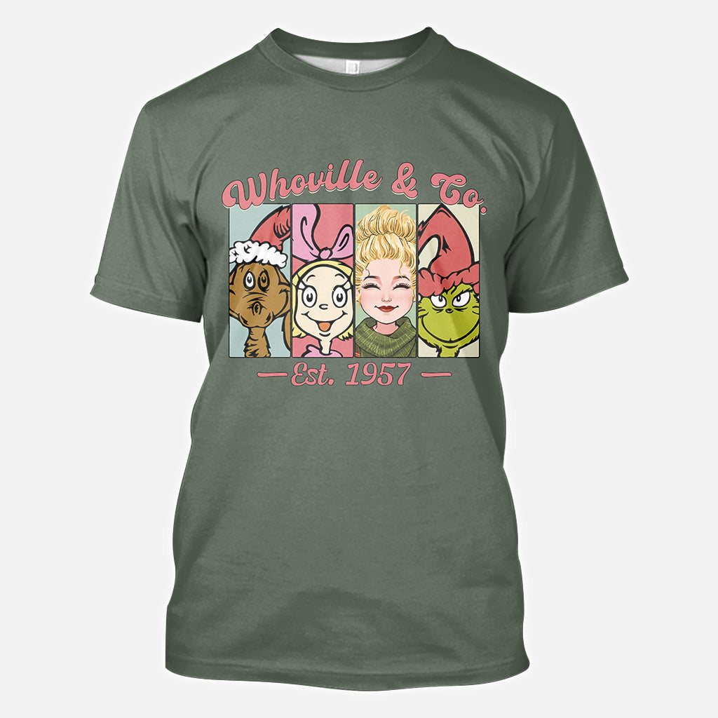 Personalized Whoville & Co. Christmas All Over Shirt Gift All Over Shirt GradoCreations