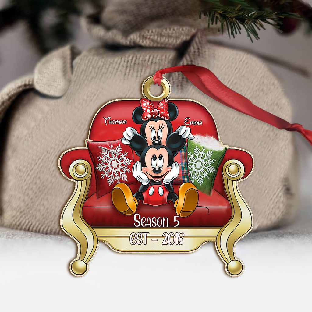 Personalized One-sided Mouse Ornament Custom Family Gift for Christmas One-sided Ornament GradoCreations
