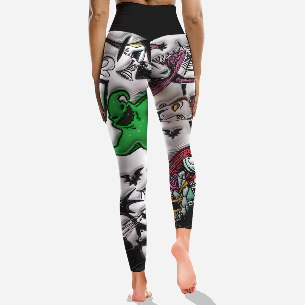 Personalized Nightmare Before Christmas Hoodie & Leggings Set Hoodie & Leggings GradoCreations