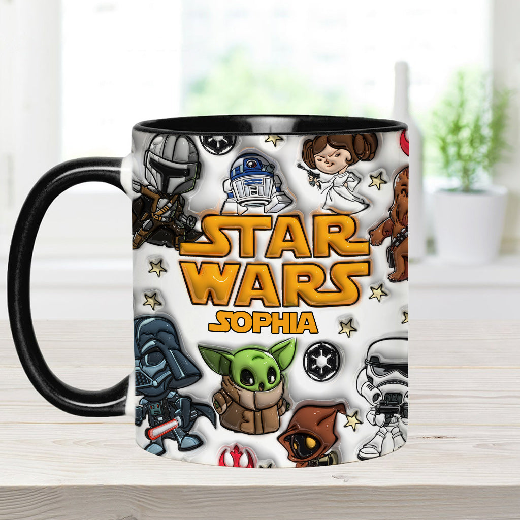 Personalized Star Wars Accent Mug Custom Name Gift for Kids Accent Mug GradoCreations