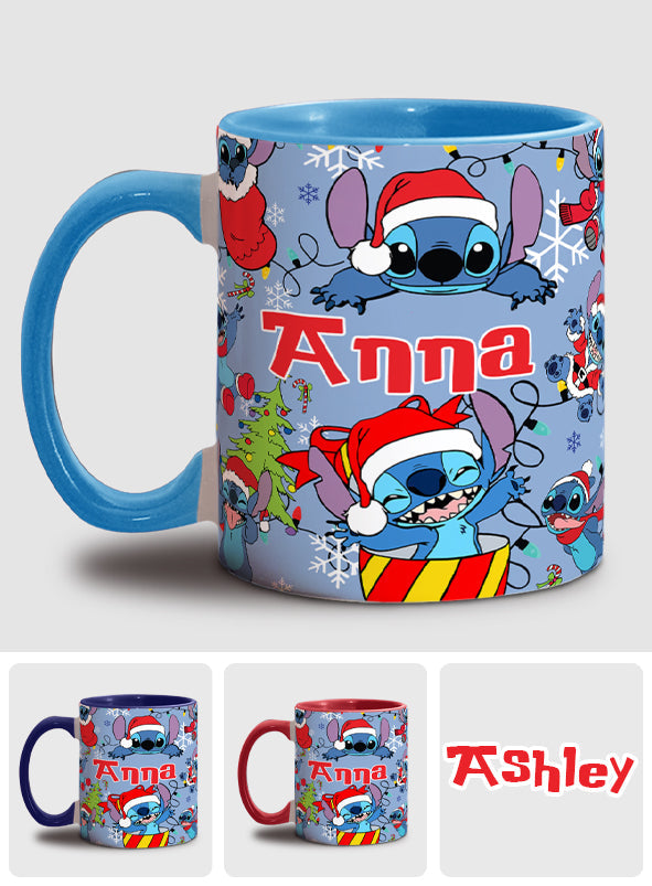 Personalized Ohana Accent Mug Custom Name Christmas Gift Accent Mug GradoCreations