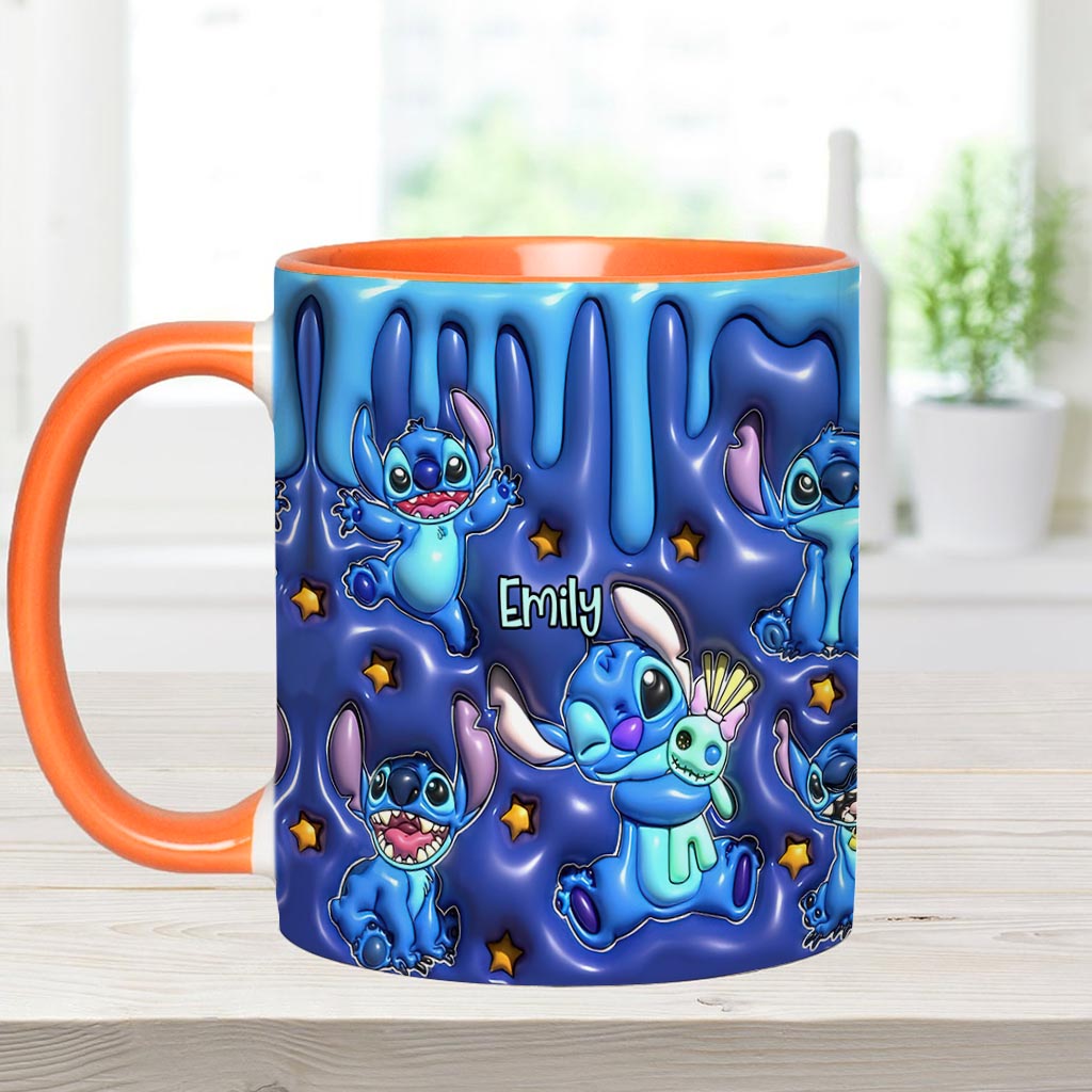 Personalized Ohana Accent Mug Custom Name Gift for Family Accent Mug GradoCreations