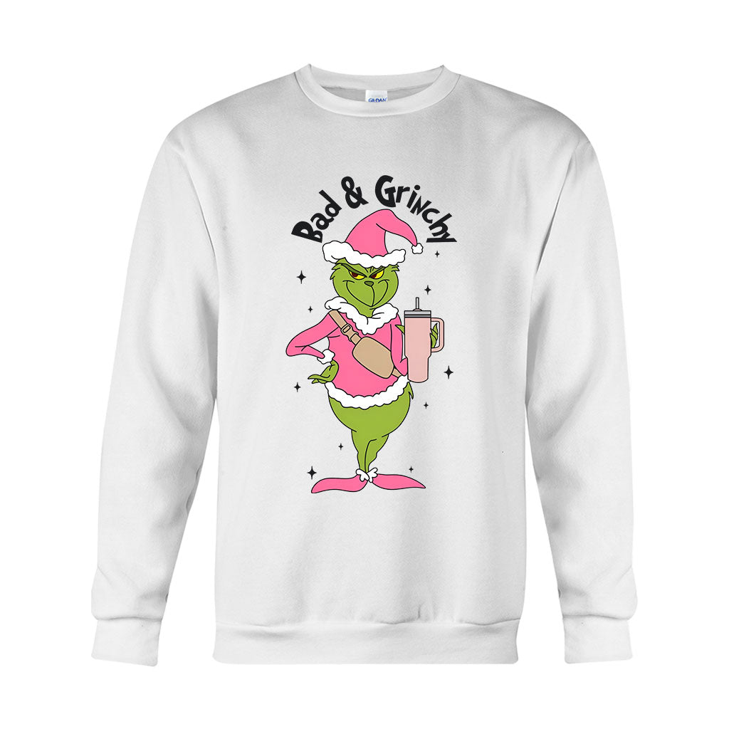 Personalized Grinch Christmas T-shirt and Hoodie Gift for Mom T-shirt & Hoodie GradoCreations