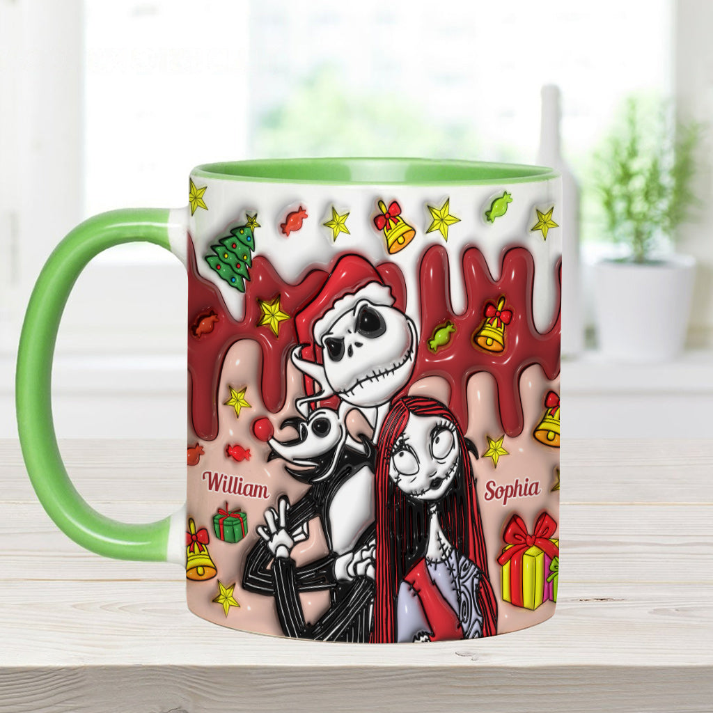 Personalized Nightmare Mug Custom Name Couples Gift Halloween Christmas Accent Mug GradoCreations