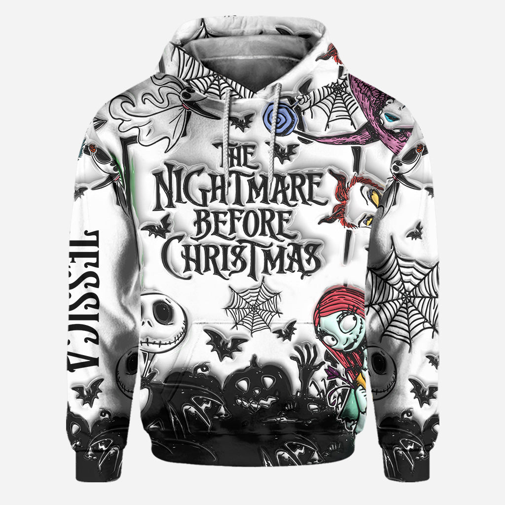 Personalized Nightmare Before Christmas Hoodie & Leggings Set Hoodie & Leggings GradoCreations