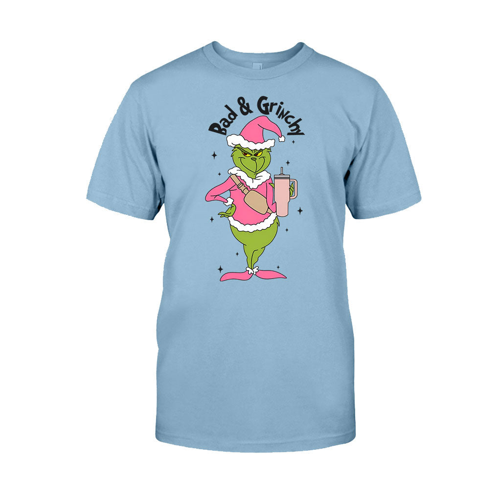 Personalized Grinch Christmas T-shirt and Hoodie Gift for Mom T-shirt & Hoodie GradoCreations