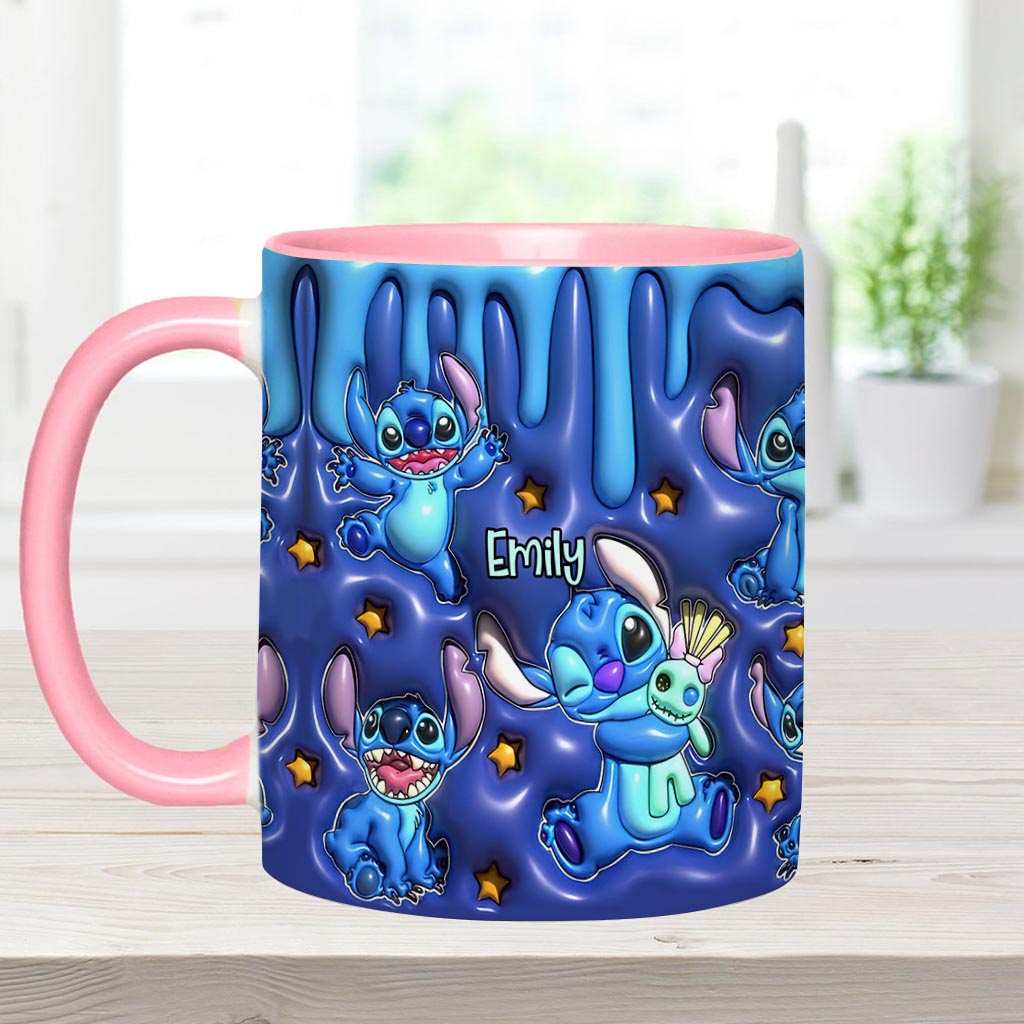 Personalized Ohana Accent Mug Custom Name Gift for Family Accent Mug GradoCreations