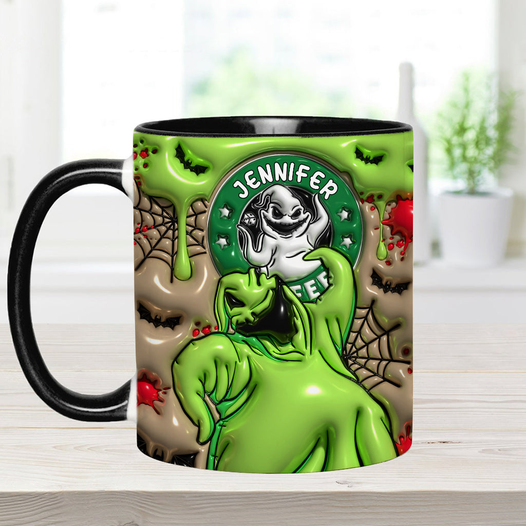 Personalized Halloween Accent Mug Custom Name Gift Idea Accent Mug GradoCreations