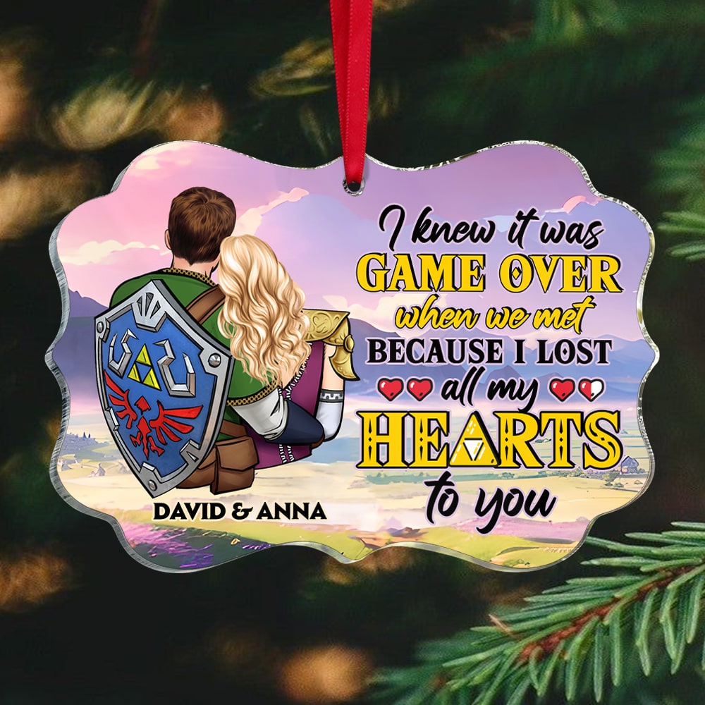 Personalized Acrylic Ornament Custom Couple Gift Idea for Anniversary