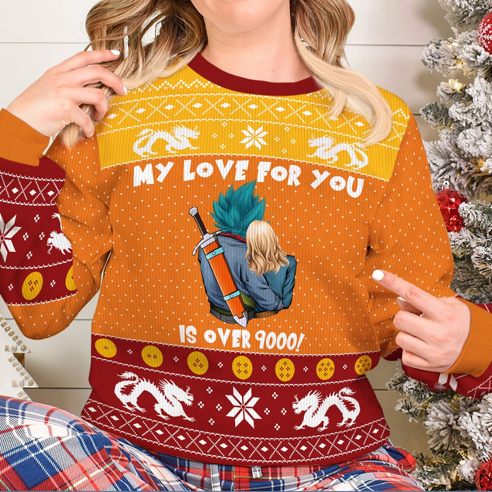 Personalized Ugly Sweater Custom Couple Names Gift Idea
