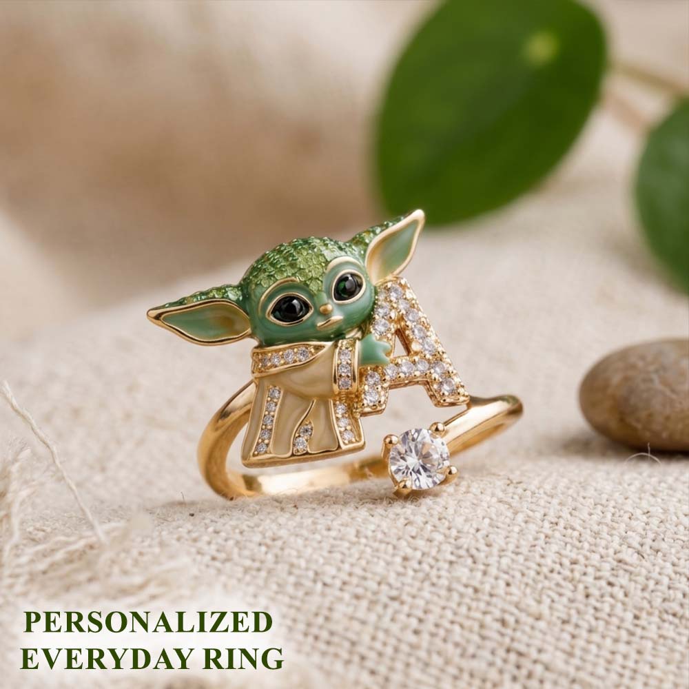 Personalized Galaxy Character Adjustable Ring Gift for Couples Adjustable Shaped Ring GradoCreations