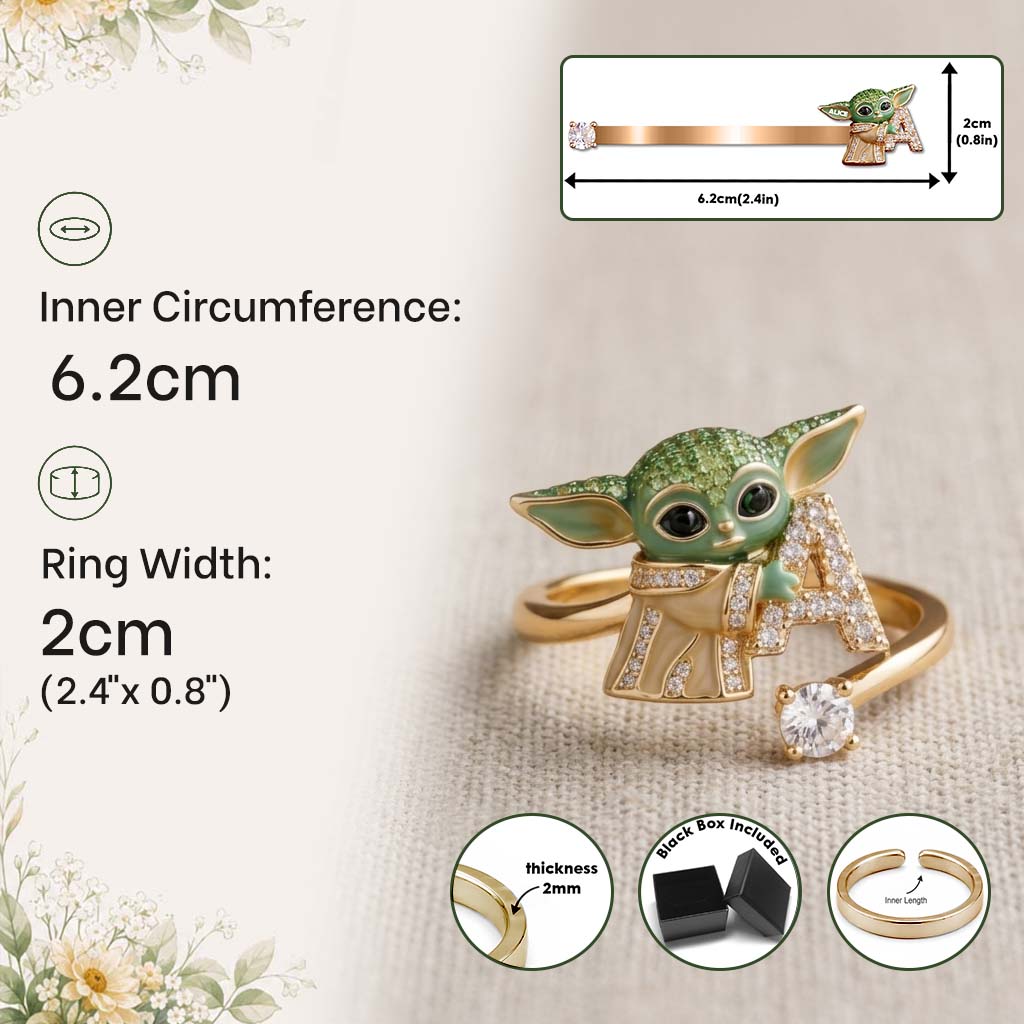 Personalized Galaxy Character Adjustable Ring Gift for Couples Adjustable Shaped Ring GradoCreations