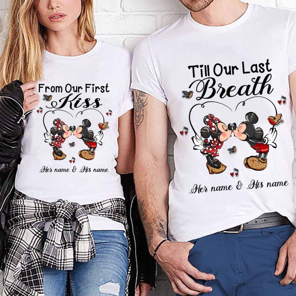 Personalized Mouse T-shirt & Hoodie Couple Gift Vows for Wedding Anniversary T-shirt & Hoodie GradoCreations