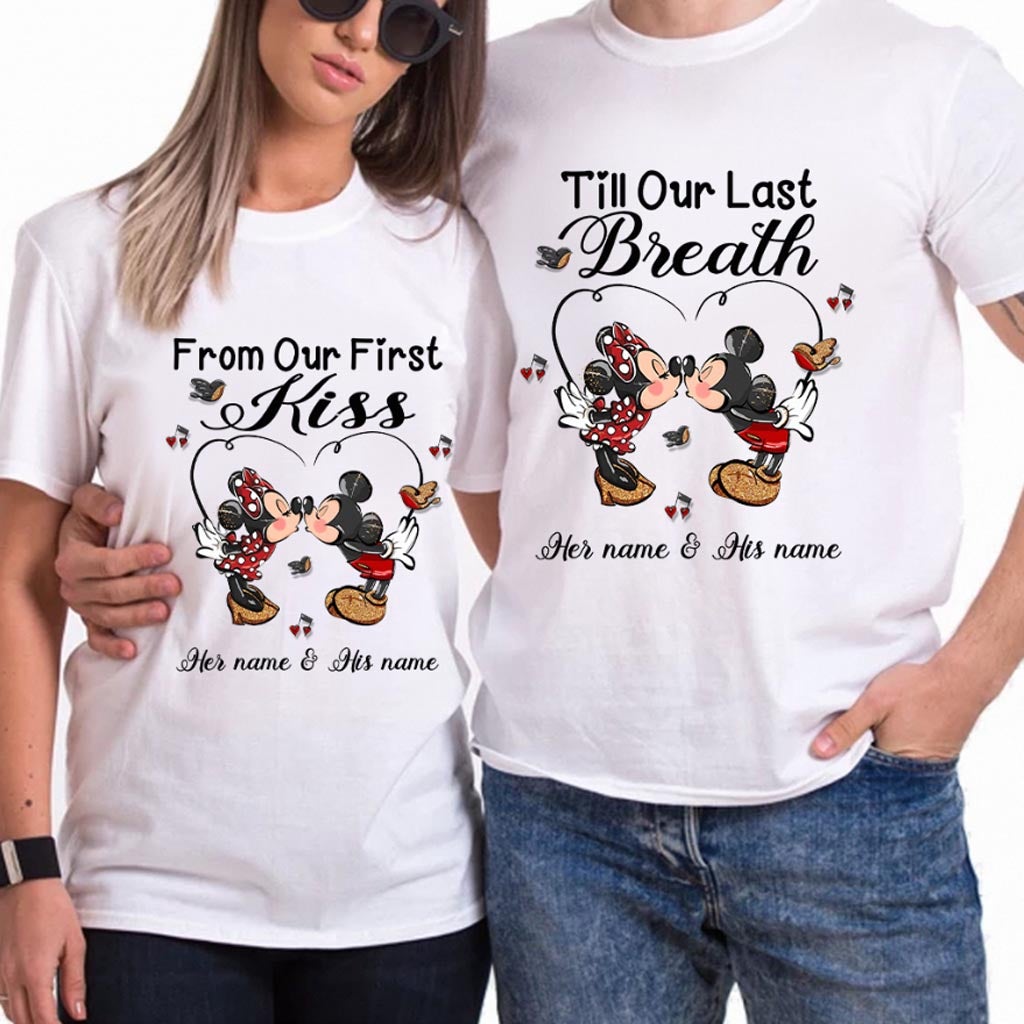Personalized Mouse T-shirt & Hoodie Couple Gift Vows for Wedding Anniversary T-shirt & Hoodie GradoCreations