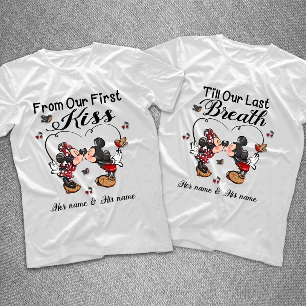 Personalized Mouse T-shirt & Hoodie Couple Gift Vows for Wedding Anniversary T-shirt & Hoodie GradoCreations