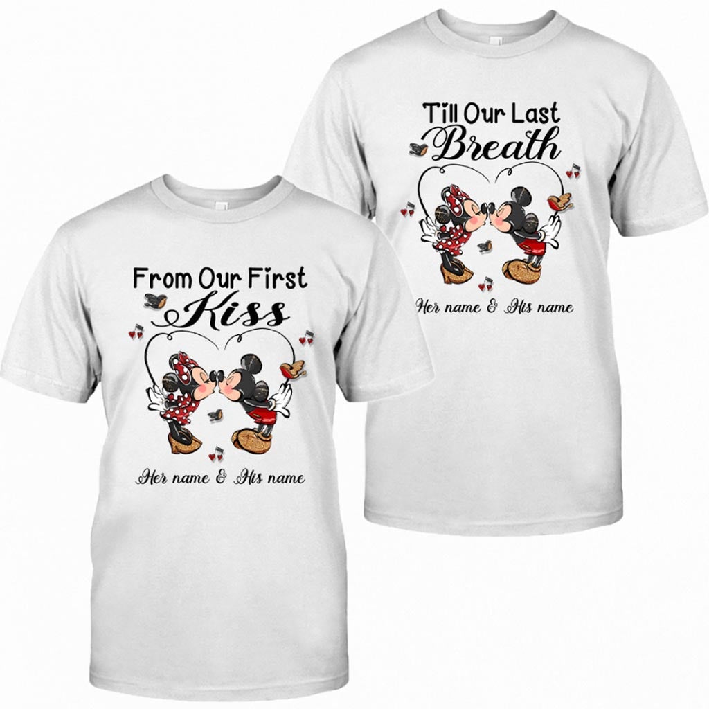 Personalized Mouse T-shirt & Hoodie Couple Gift Vows for Wedding Anniversary T-shirt & Hoodie GradoCreations